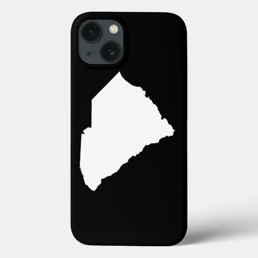 South Carolina in wit en zwart Case-Mate iPhone Case (Achterkant)