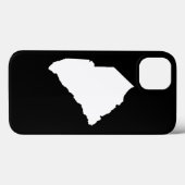 South Carolina in wit en zwart Case-Mate iPhone Case (Achterkant (horizontaal))
