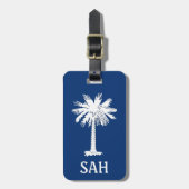 South Carolina Initialen Bagagelabel (Voorkant verticaal)