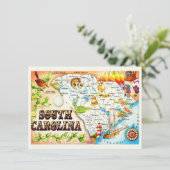  South Carolina kaart bewegende aankondiging (Staand voorkant)