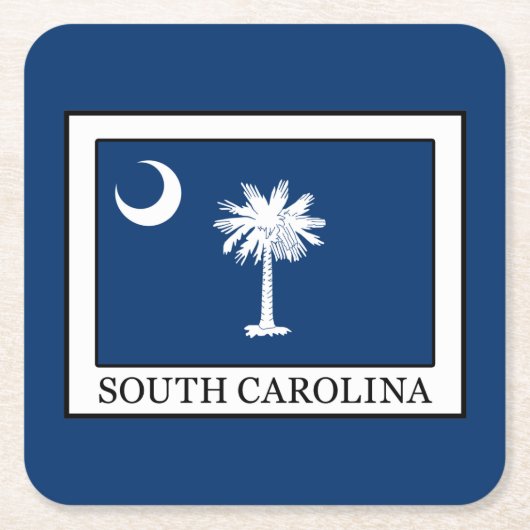 South Carolina Kartonnen Onderzetters (Voorkant)