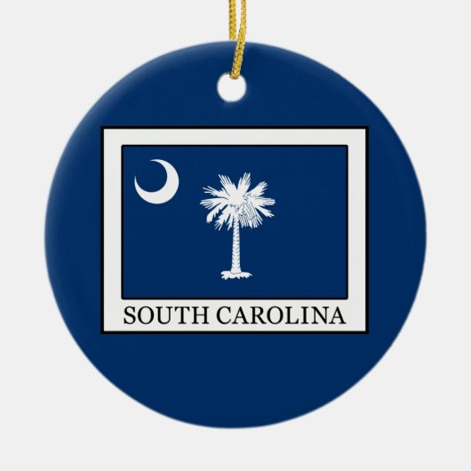 South Carolina Keramisch Ornament (Voorkant)