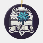 South Carolina Keramisch Ornament (Voorkant)