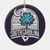 South Carolina Keramisch Ornament (Achterkant)