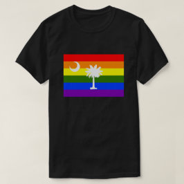 SOUTH CAROLINA LGBT RAINBOW PRIDE FLAG T-SHIRT