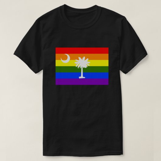 SOUTH CAROLINA LGBT RAINBOW PRIDE FLAG T-SHIRT (Design voorkant)