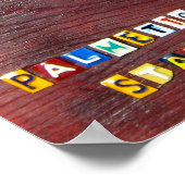 South Carolina License Bord Map / Design Turnpike Poster (Hoek)