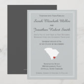 South Carolina Love - bruiloft Invite Kaart (Voorkant / Achterkant)