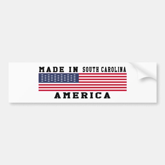 South Carolina maakte Design Bumpersticker (Voorkant)