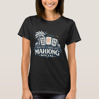 South Carolina Mahjong Social – Retro Palmetto Mah T-shirt