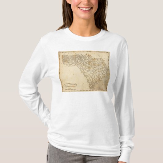 South Carolina Map door Arrowsmith T-shirt (Voorkant)