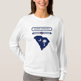 SOUTH CAROLINA MAP, SOUTH CAROLINA. SAMER BRASIL T-SHIRT