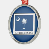 South Carolina Metalen Ornament (Links)