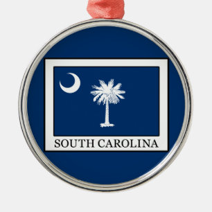 South Carolina Metalen Ornament