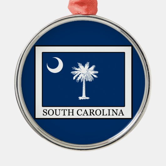 South Carolina Metalen Ornament (Voorkant)