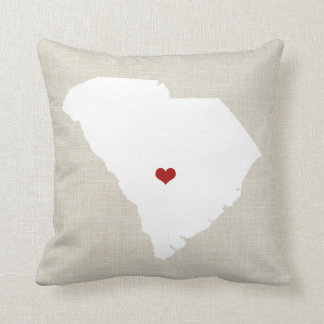 South Carolina New Home State Pillow 16 x 16 inch Kussen
