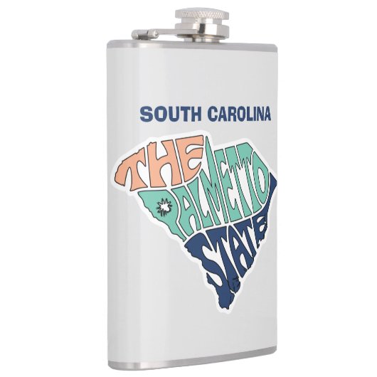 South Carolina Nickname Word Art Heupfles (Rechts)