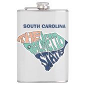 South Carolina Nickname Word Art Heupfles (Voorkant)