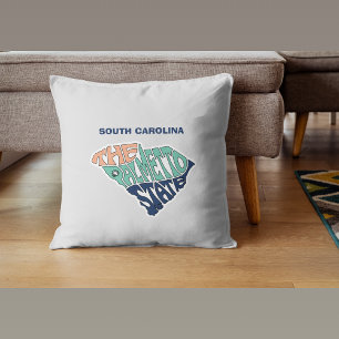 South Carolina Nickname Word Art Kussen