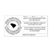 South Carolina Notary publieke erkenningsstempel Zelfinktende Stempel (Design)