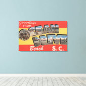 South Carolina - Ocean Drive Beach Canvas Afdruk (Insitu (Houten vloer))