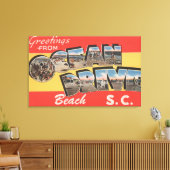 South Carolina - Ocean Drive Beach Canvas Afdruk (Insitu (Woonkamer))