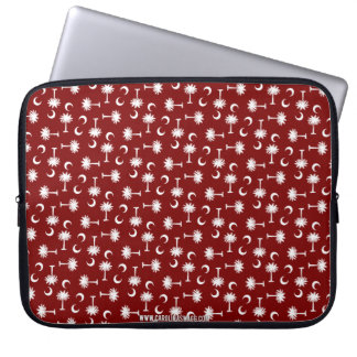 South Carolina Palmetto Moon Flag Garnet Laptop Sleeve