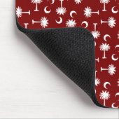 South Carolina Palmetto Moon Flag Garnet Muismat (Hoek)