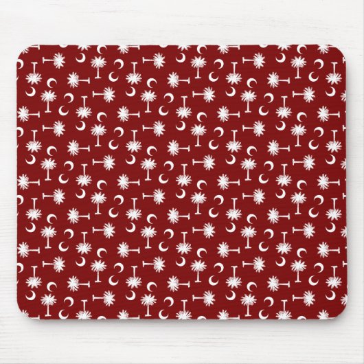 South Carolina Palmetto Moon Flag Garnet Muismat (Voorkant)