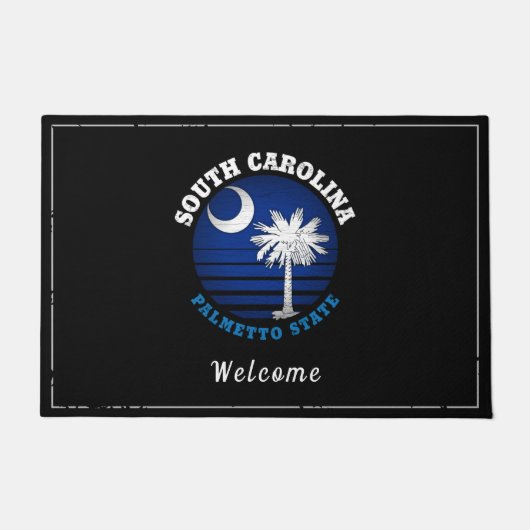 SOUTH CAROLINA PALMETTO STATE FLAG DEURMAT (Voorkant)
