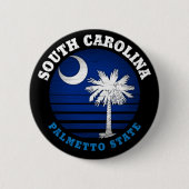 SOUTH CAROLINA PALMETTO STATE FLAG RONDE BUTTON 5,7 CM (Voorkant)