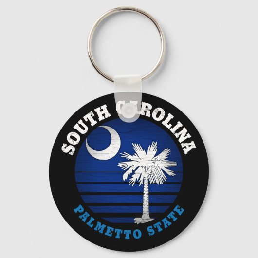 SOUTH CAROLINA PALMETTO STATE FLAG SLEUTELHANGER (Voorkant)