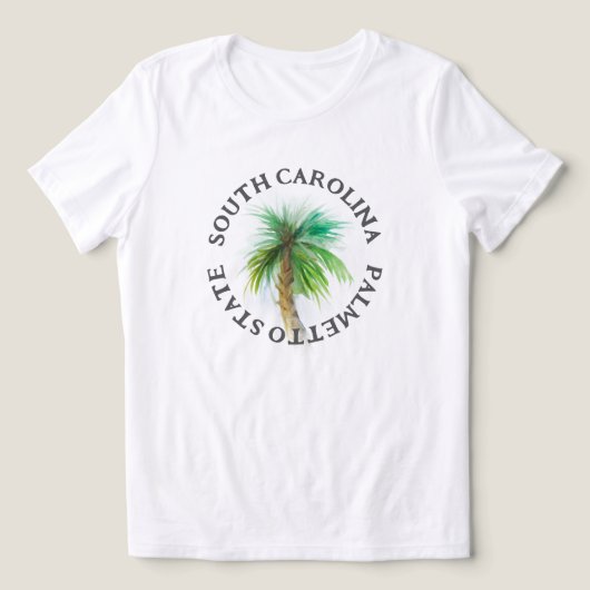 South Carolina Palmetto State Waterverf Shirt (Design voorkant)