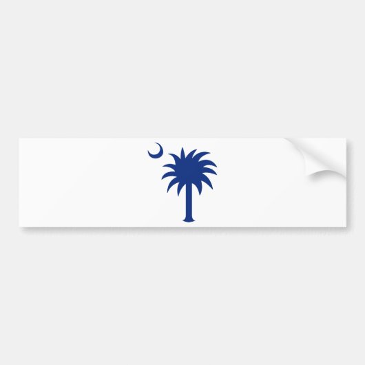 South Carolina Palmetto Tree Bumpersticker (Voorkant)