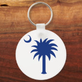 South Carolina Palmetto Tree Sleutelhanger (Voorkant)