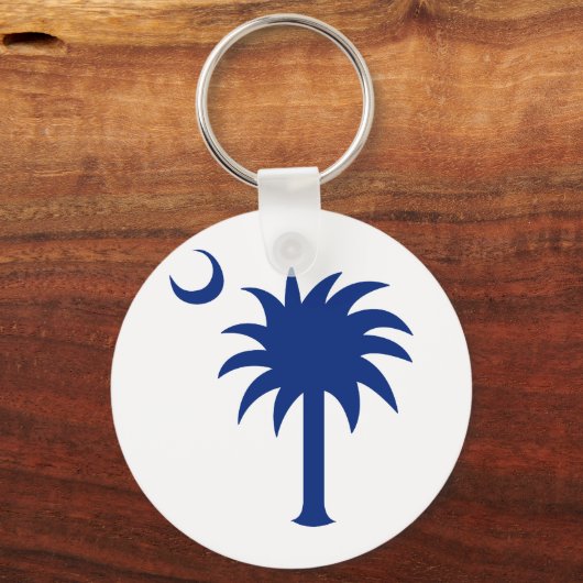 South Carolina Palmetto Tree Sleutelhanger (Voorkant)