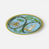 South Carolina Papieren Bordje (Gekanteld)