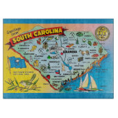 South Carolina Postcard  Snijplank (Voorkant)