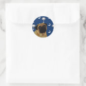 South Carolina Pug Ronde Sticker (Tas)