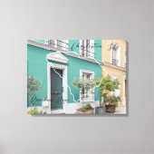 South Carolina Rainbow Row gepersonaliseerd canvas Afdruk (Voorkant)