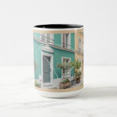 South Carolina Rainbow Row gepersonaliseerde mok (Midden)