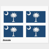 South Carolina Rechthoekige Sticker (Vel)