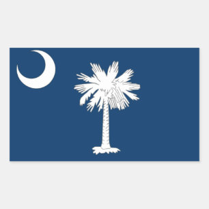 South Carolina Rechthoekige Sticker