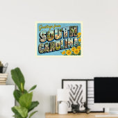 South Carolina Reisverleden Poster (Thuiskantoor)