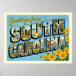 South Carolina Reisverleden Poster