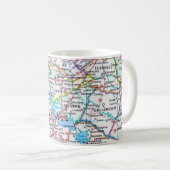 South Carolina Road Map Mug Koffiemok (Voorkant rechts)