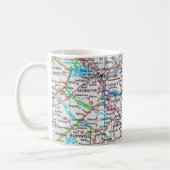 South Carolina Road Map Mug Koffiemok (Links)