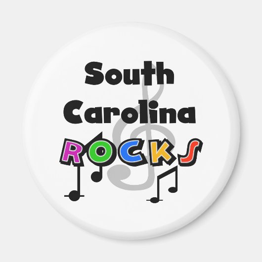 South Carolina Rocks Magneet (Voorkant)