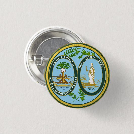 South Carolina Ronde Button 3,2 Cm (Voorkant /achterkant)