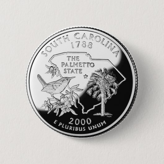 South Carolina Ronde Button 5,7 Cm (Voorkant)